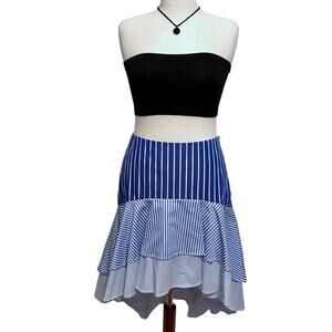 Philosophy NWOT Hi-Low Striped Skirt Women 12